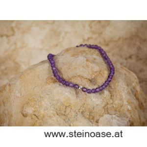 Armband Amethyst facettiert 3mm